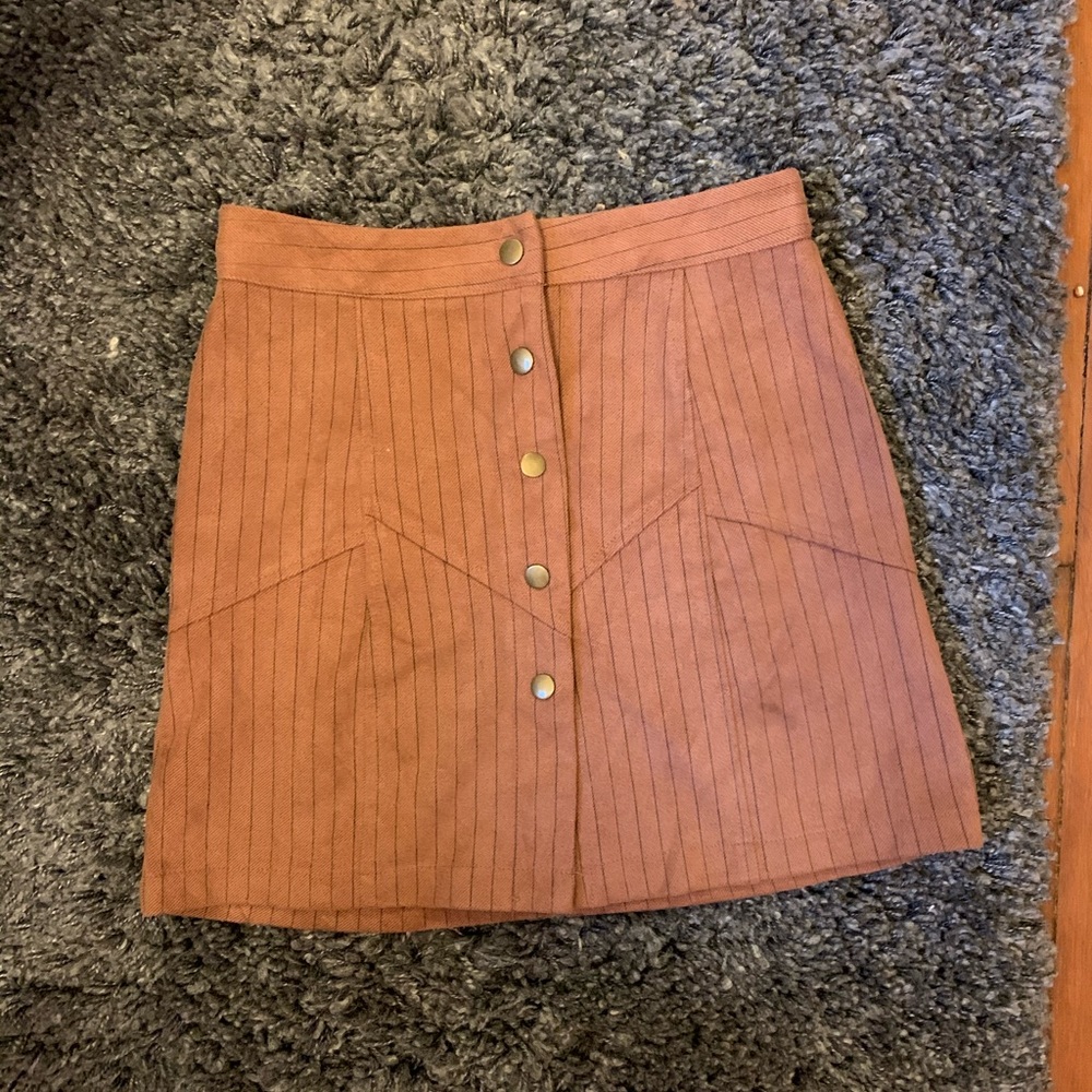 She & Sky Button Down Skirt